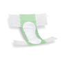 FitRight Basic Disposable Briefs, XX-Large, Green/White, 25 Briefs Per Bag, Case Of 4 Bags