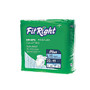 FitRight Plus Disposable Briefs, Large, 48 - 58 inch;, Blue, 20 Briefs Per Bag, Case Of 4 Bags