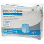 Protection Plus Classic Protective Underwear, Medium, 28 - 40 inch;, White, 20 Per Bag, Case Of 4 Bags
