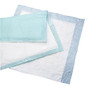 Protection Plus Polymer Disposable Underpads, 28 inch; x 36 inch;, Blue, 5 Per Bag, Case Of 7 Bags