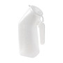 DMI; Portable Male Urinal Bottle With Snap-On Cover, 10 1/2 inch;H x 4 inch;W x 3 inch;D, Clear