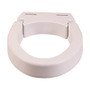 DMI; Standard Hinged Elevated Toilet Seat Riser, 3 inch;H x 9 inch;W x 12 inch;D, White