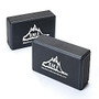 Black Mountain Products Yoga Blocks, 3 inch;H x 6 inch;W x 9 inch;D, Black, Pack Of 2