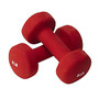 Valeo Neoprene Coated Hand Weights, 8 lb, Red, Set Of 2