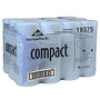 Compact; 100% Recycled Coreless 2-Ply Bathroom Tissue, 1,000 Sheets Per Roll, Case Of 36 Rolls