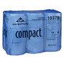 Compact; 100% Recycled Coreless 2-Ply Bathroom Tissue, 1,500 Sheets Per Roll, Case Of 18 Rolls