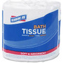 Genuine Joe 1-ply Bath Tissue - 1 Ply - 1000 Sheets/Roll - White - Fiber - For Bathroom - 96 Rolls Per Carton - 96 / Carton