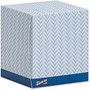 Genuine Joe Cube Box Facial Tissue - 2 Ply - White - Soft, Interfolded, Comfortable - For Face - 85 Sheets Per Box - 36 / Carton
