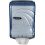 San Jamar Large Capacity Ultrafold Multifold/C-Fold Towel Dispenser - C Fold, Multifold Dispenser - 450 C Fold, 750 Multifold - 18 inch; Height x 11.8 inch; Width x 6.3 inch; Depth - Plastic - Arctic Blue - Durable, Impact Resistant, Hands-free, Touc