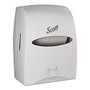 Scott; Essential Hard Roll Towel Dispenser, 13 1/16 inch;H x 11 inch;W x 16 15/16 inch;D, White