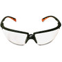 3M Privo Unisex Protective Eyewear - Standard Size - Ultraviolet Protection - Polycarbonate Lens - Orange, Black, Clear - 1 Each