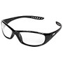 Jackson Safety V40 Hellraiser Safety Eyewear - Ultraviolet Protection - Glass, Polycarbonate Lens - Clear, Black - 1 Each