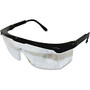 ProGuard Adjustable Safety Eyewear - Visibility Protection - Black, Clear - 12 / Box