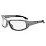 Skullerz Valkyrie Safety Glasses, Medium, Gray Frame Clear Lens