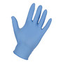 Genuine Joe Disposable Powdered Nitrile Industrial Gloves, Medium, 5 Mil, Light Blue, Box Of 100