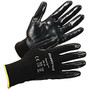 Honeywell Pure Fit Dipped General Gloves - Nitrile Coating - Medium Size - Synthetic Fiber, Nylon Liner - Black - Lightweight, Cut Resistant, Abrasion Resistant, Durable, Splash Resistant, Comfortable, Breathable, Fatigue-free, Nick Resistant - For A