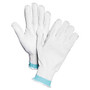 Sperian Perfect Fit HPPE HPF7 Cut-resist Gloves - Large Size - High Performance Polyethylene (HPPE), Leather Palm - White - Cut Resistant, Heavyweight, Abrasion Resistant - For Agriculture, Fishing, Food, Glass Handling, Automotive, Paper Industry