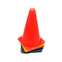 Champion Sports High-Visibility Plastic Cones, Assorted Colors, Pack Of 6