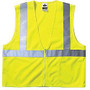 ECONOMY VEST CLASS II MESH ZIPPER LIME 2XL/3XL