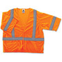 Ergodyne GloWear Class 3 Orange Economy Vest - Large/Extra Large Size - Polyester Mesh - Orange - 1 / Each
