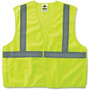 GloWear Lime Econo Breakaway Vest - 2-Xtra Large/3-Xtra Large Size - Polyester Mesh - Lime - 1 / Each