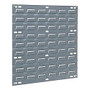 Akro-Mils Wall Mountable Louvered Panel - 18 inch; Width x 0.30 inch; Depth x 19 inch; Height - Steel - Gray