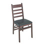 COSCO Folding Wood Chair, 36 inch;H x 16 3/4 inch;W x 19 1/2 inch;D, Mahogany/Black