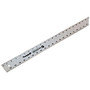 General Precision Aluminum Straight Edge Ruler, 6 inch;