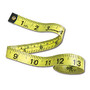 Learning Advantage Vinyl Tape Measures, 60 inch;, Black/Yellow, 10 Per Pack, Case Of 3 Packs