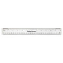 Office Wagon; Brand Acrylic Ruler, 12 inch;, Clear