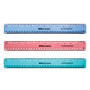 Office Wagon; Brand Plastic Ruler, 12 inch;, Assorted Colors (No Color Choice)