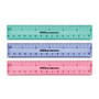 Office Wagon; Brand Plastic Ruler, 6 inch;, Assorted Colors (No Color Choice)