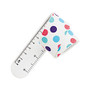 Office Wagon; Brand Snap-On Silicone Ruler, 12 inch;, White/Dots