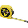 Stanley Tools ABS Tape Measure, Standard, 12' x 1/2 inch; Blade