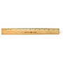Westcott; Wood Ruler, Single Edge, 12 inch;