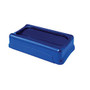 Rubbermaid; Commercial Slim Jim Trash Can Swing Lid, Blue