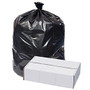 Highmark&trade; Repro 70% Recycled Can Liners, 1.25 mil, 56 Gallons, 43 inch; x 47 inch;, Black, Box Of 100