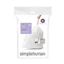 simplehuman; Custom Fit Can Liners, K, 35-45L/9-12G, White, Pack Of 240