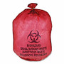 Unimed Red Biohazard Waste Bags, 20-25 Gallons, Box Of 50