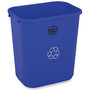 Genuine Joe Recycle Wastebasket, 15 inch;H x 14 1/2 inch;W x 10 1/2 inch;D, 7.13-Gallon Capacity, Blue