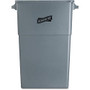 Genuine Joe Space-Saving Waste Container, 23 Gallons, 30 inch; x 16 3/4 inch; x 9 1/2 inch;, Gray