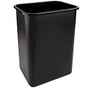 Highmark Wastebasket, 10.25 Gallons, 20 1/2 inch;H x 15 1/2 inch;W x 11 1/2 inch;D, Black