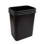Highmark Wastebaskets, 7 Gallons, 17 3/4 inch;H x 14 1/2 inch;W x 10 1/2 inch;D, Black, Pack Of 3