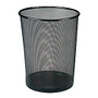 Office Wagon; Brand Metro Mesh Wire Wastebasket, Black