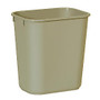 Rubbermaid; Durable Polyethylene Wastebasket, 3 1/4 Gallons (12.3L), Beige