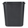Rubbermaid; Durable Polyethylene Wastebasket, 7 Gallons (26.5L), Black