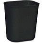 Rubbermaid; Fire-Resistant Wastebasket, 3.5 Gallons, 12 1/4 inch; x 11 1/8 inch; x 8 1/4 inch;, Black