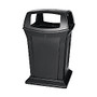 Rubbermaid; Ranger Fire-Safe Square Structural Foam Container, 45 Gallons, Black