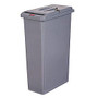 Rubbermaid; Slim Jim; Confidential Document Container, 23 Gallons, 31 inch; x 11 inch;, Gray