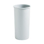 Rubbermaid; Untouchable Round Plastic Trash Can, 22 Gallons, 30 1/8 inch; x 15 3/4 inch; x 15 3/4 inch;, Beige